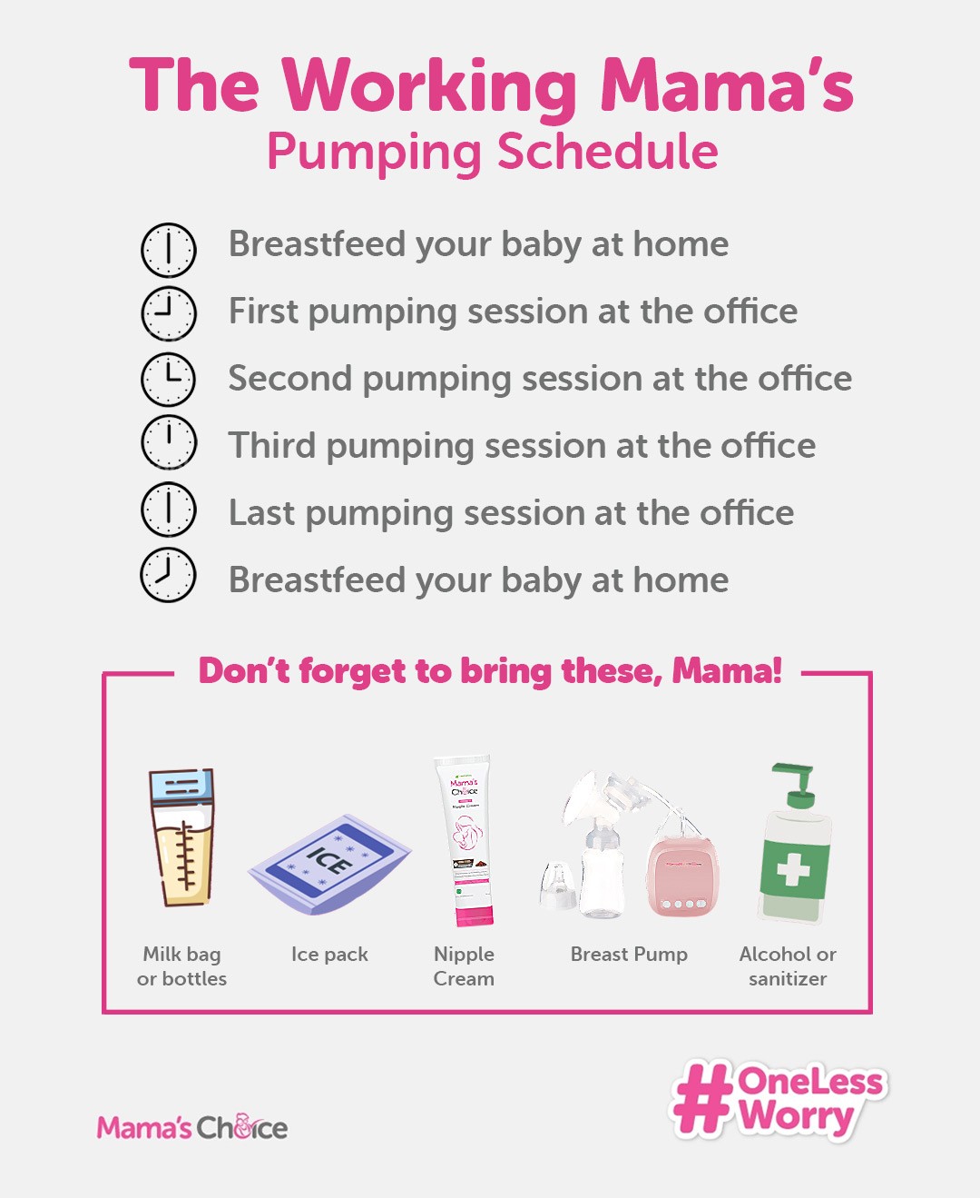 Pumping schedule for working mamas